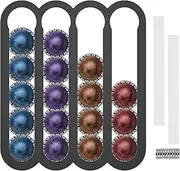 bigjvbfv Adhesive Installation, Magnetic Coffee Pod Holder, Coffee Pod Organizer Perfect, Magnetic Pod Holder, Saving Space Easy Access Fridge Capsule Organizer for Home and Kitchen (Black)