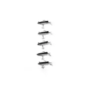 50 X Soft Plastic Vibe Freshwater Lures Mullet Flathead Jig Heads Cod Fishing