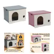 Stray Cats Shelter Removable Kennel for Outdoor Indoor Kitten Small Animals