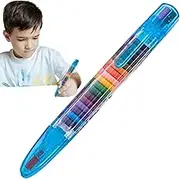 Wezalget Coloring Crayons | Colorful Safe Paint Marker Paint Pens,Permanent Markers Wax Crayons, Replaceable Odorless Paint Marker Pen Set for Rocks Painting