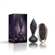 Petite Sensations Black Desire Butt Plug with Remote Control Vibrating Anal