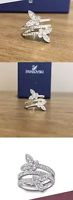 BNIB Swarovski Crystal Nightingale Butterfly Ring size 55