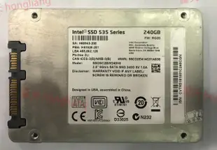 現貨.拆機Intel英特爾 535 240GB SSD 固態硬盤 SATA3 SSDSC2BW240H6`議價