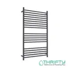Linsol Allegra 19 Bar Wide Heated Towel Rail Matte Black