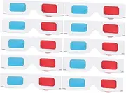 SEWACC 10pcs Red-Blue 3D Glasses Stereoscopic Eyewear Movie Theater and Home Entertainment