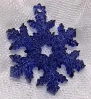 Vera Wang Wedgwood 2005 Annual Christmas Ornament Blue Snowflake Perfect NIB