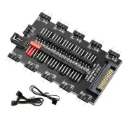 5V/3Pin ARGB Fan PWM 2-in-1 1 To 10 HUB Multi Way Splitter AURA Fan Cooler New