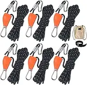 Iouyjiu Outdoor Camping Cord, Adjustable Tie Down Straps, Ratchet Tie Down, Rv Awnings Tie Down, Camping Tie Down Straps, Adjustable Ratchet Straps, Camping Ratchet Tie Down for RV Awnings and Camping