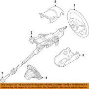 FORD OEM 14-18 Transit Connect Steering Wheel Trim-Steering Wheel DT1Z3600DB