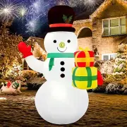 5FT Christmas Inflatable Snowman Outdoor Yard Lights Up Blow Up Garden Decor