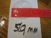 Gauge Clock Glass slightly convex(curved)diameter(2" or 50mm)Stewart Warner VDO