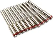 TEMO 10 pc 2 mm (5/64 Inch) Cut Off Wheel Screw Mandrel 1/8 Inch Shank Holder for Dremel Rotary Tools