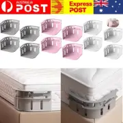 4PCS Bedsheet Fastener Holder Mattress Corner Tightener Fitted Clips Grippers AU