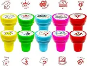 TEAONE Comment Stamps, 10 PCS Motivational Stamps for Homework, Teacher Supplies (Different Kinds)