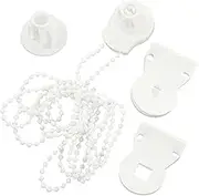 2 Sets Curtain Accessories Roman Blind p Clip Blind Repair Clip Roman Blind Clips Curtain Weights for Cord Roller Blind Repair Kit Convenient Chain Screw Grey Blinds for See White