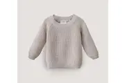 Mushie: Chunky Knit Sweater - Beige (3-6 Months)