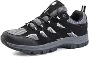 [JiuQing] Men's Hiking Shoes Low Rise Trail Running Shoes Breathable Outdoor Travel Sports Shoes