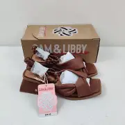 Sam & Libby Sutton Ankle Strap Sandal Brown Size 7