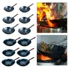 Non-stick Wok Pan, Induction Cooker, Cookware, Universal Round Bottom Wok, Iron