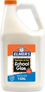 Elmers Liquid PVA Glue, White, Washable and Nontoxic, 3.78 Litres, Great for Mak