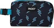 PackIt Freezable Snack Box, Striped Bolts, Built with EcoFreeze Technology, Collapsible, Reusable, Zip Closure with Buckle Handle, Great for All Ages and Fresh Snacks on The go