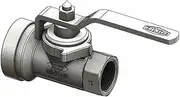 Econovalve Ball Valve Shouldered End x 1" BSP Female - Lockout