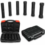 1/2 Inch Drive Extended Length Impact Socket Set, 6 Piece Extra Deep Impact S...