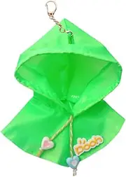 niannyyhouse 10 cm ~ 15 cm Plush Doll Clothes Raincoat Dolls Dress Up Pendant (Green)