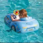 Swimbobo Toddler Pool Float with Seat Boat Inflatable Ride-on Blue Sport Car