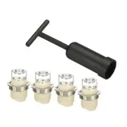 G9 Light Base Socket, 4 Set Lamp Holder Base with Socket Ring Removal Tool