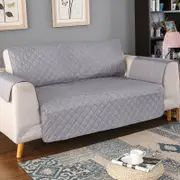 Cushion Cover Sofa Cover Couch Slipcovers Furniture Protector Slipcover -Gray / 2 Seats