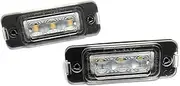 FIQOME 2x LED Licence Number Plate Light White Canbus, for MB W164 X164 W251 M GL R Class Car Number Plate Led Light