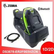 Zebra DS3678-ER Extended Range Wireless 2D USB Handheld Barcode Scanner w Cradle
