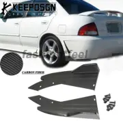 CARBON FIBER Rear Bumper Lip Diffuser Splitter SideSkirt for NIssan Sentra Sedan