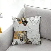 Cushion covers Cushion Covers Elegant Geometry Outdoor Cushions Set of 4 Sofa Cushions Garden Cushions Outdoor Cushion Covers Bedroom Office Car Decorative Cushion Covers 60cm x 60cm(Brown Abstract Ge