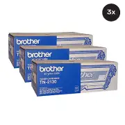 Brother TN-2130 Black Toner Cartridge Multipack (3 Pack) Regular Black 1500 P...