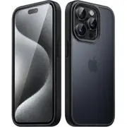 Matte Case for iPhone 15 Pro Max 6.7-Inch, Shockproof Military Grade Drop Protection, Frosted Translucent Back Phone Cover, Anti-Fingerprint