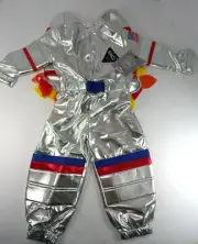 Pottery Barn Kids Astronaut Space Suit Light Up Halloween Costume 4-6 Years #615