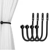 4 Pack Wall Mounted Curtain Holdback Drapery Tiebacks Curtain Hooks