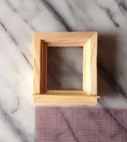 Square Dormer Window Unfinished Wood 1:12 Scale