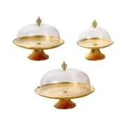 Cake Stand with Cover Cake Plate Serving Platter Display Cupcake Stands Fruit