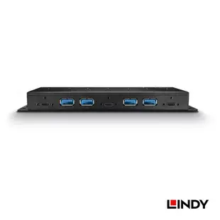 LINDY林帝 USB 3.1 GEN 2 鐵殼7埠HUB 3 TYPE-C + 4 TYPE-A 43275 宇星科技