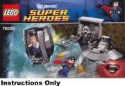 NEW INSTRUCTIONS ONLY LEGO SUPERMAN: BLACK ZERO ESCAPE 76009 book from set