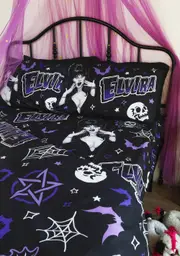 [Dolls Kill x Elvira] Midnight Sleepover Sheet Set