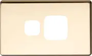 HPM Excel 1 Gang Powerpoint Coverplate, Polished Brass
