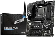 MSI PRO Z790-P WiFi Motherboard ATX - Supports Intel Core 12/13th Gen Processors, LGA 1700, DDR5 Boost (7000+MHz/OC), 1 x PCIe 5.0 x16, 1 x PCIe 4.0 x16, 4 x M.2 Gen4, 2.5Gbps LAN, Wi-Fi 6E