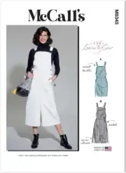 MCCALLS SEW PATTERN M8345 MISS LEARN TO SEW SKIRT OVERALLS SZ 6-14