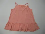new MOSSIMO Women's Size XS Cowl Neck Coral Peach Peplum Tank Top
