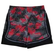AND1 Mens Black Gray Red Ebony Multi Garnet Athletic Basketball Core Shorts