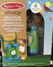 Melissa & Doug Let's Explore Binoculars And Compass Play Set